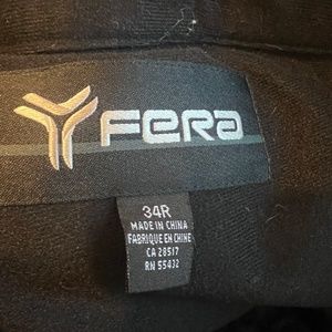 SKI SEASON! FERA Men’s Insulated Snow Ski Pant Black Sz 34R